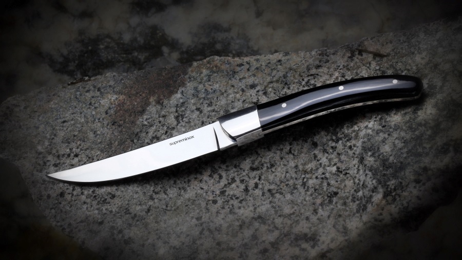 Serrated Steak knife Black 6-pcs