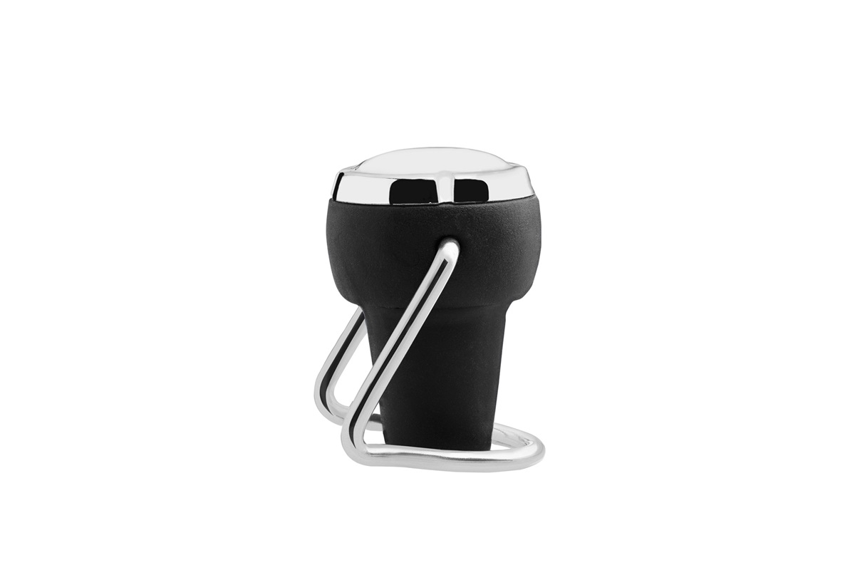 Corky 2.0 - Champagnestopper Svart