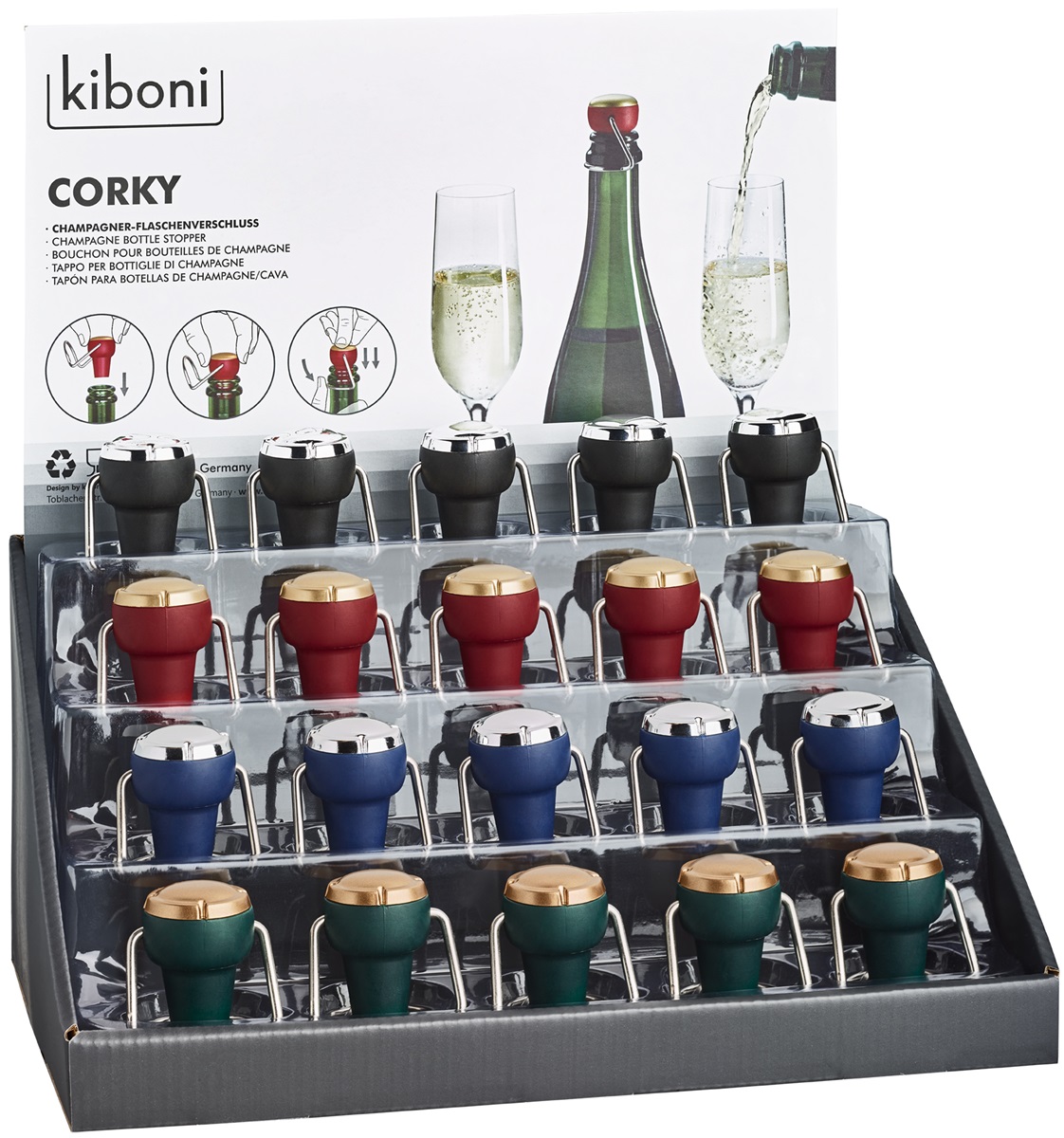 Corky 2.0 Champagnestopper - Display 20-pack