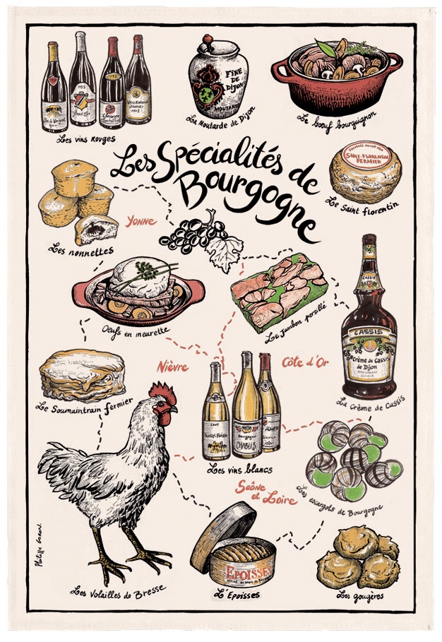 Kökshandduk Specialites de Bou Ecru 48x72