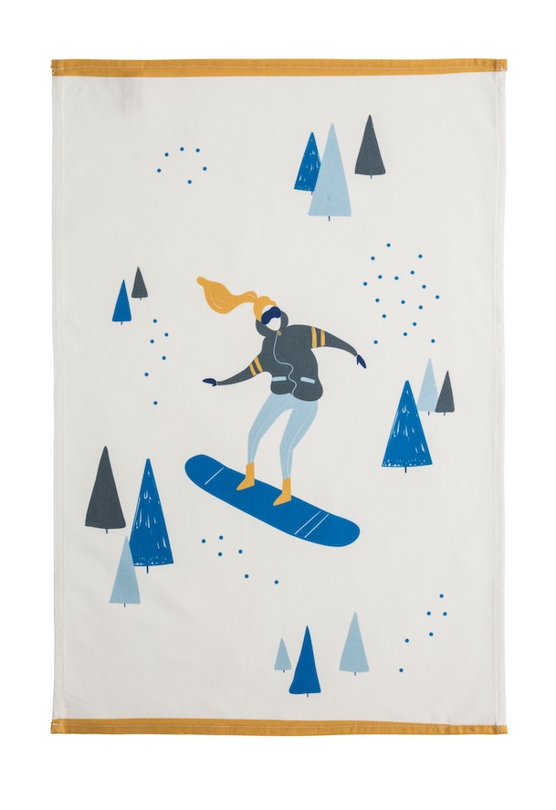 Kökshandduk Snowboardeuse
