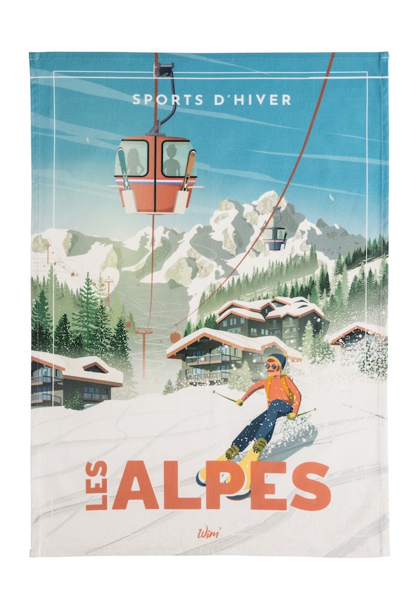 Kökshandduk Les Alpes