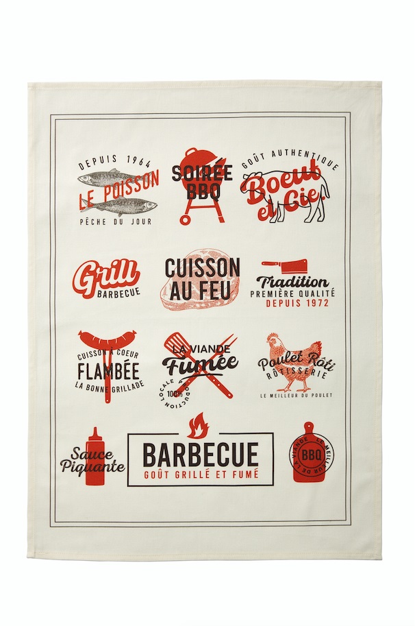 Kökshandduk Grillades 50x75
