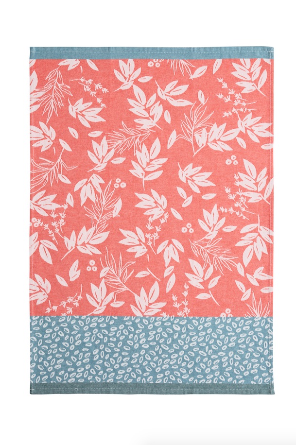 Kitchen Towel Feuillage Rouge