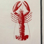 Kökshandduk Lobster Röd 50x70