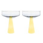 Claude Coupe Light Blue/Yellow 2-pack