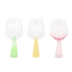 Claude Wine Glass Clear/Yellow 2-pack