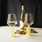 Claude Wine Glass Clear/Yellow 2-pack