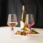 Claude Wine Glass Pink 2-pack