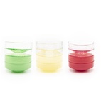 Claude Bowl Clear/Yellow 4-pack