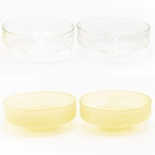 Claude Bowl Clear/Yellow 4-pack