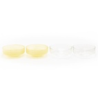 Claude Bowl Clear/Yellow 4-pack
