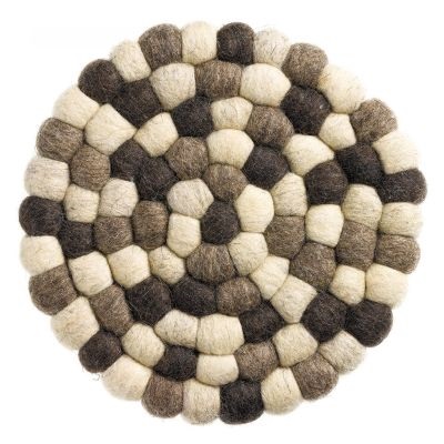 Grytunderlägg Brian Recycled Brun Ø 20