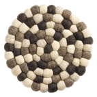 Grytunderlägg Brian Recycled Brun Ø 20