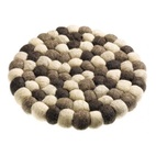 Grytunderlägg Brian Recycled Brun Ø 20