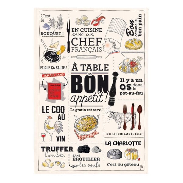 Kökshandduk Cuisine France 48x72