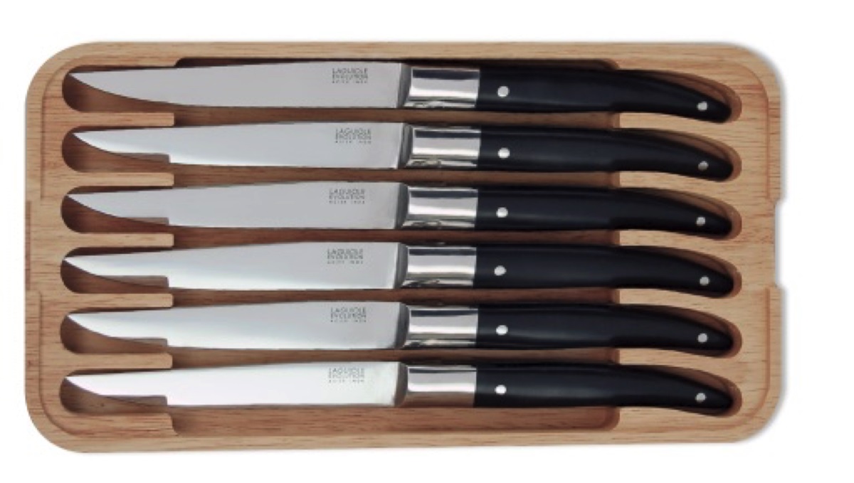 Stekkninvar Expression Laguiole svart 6-pack