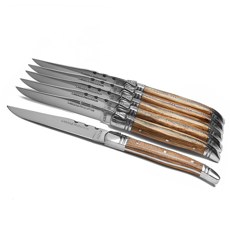 Stekkninvar Tradition Laguiole ljust trä 6-pack