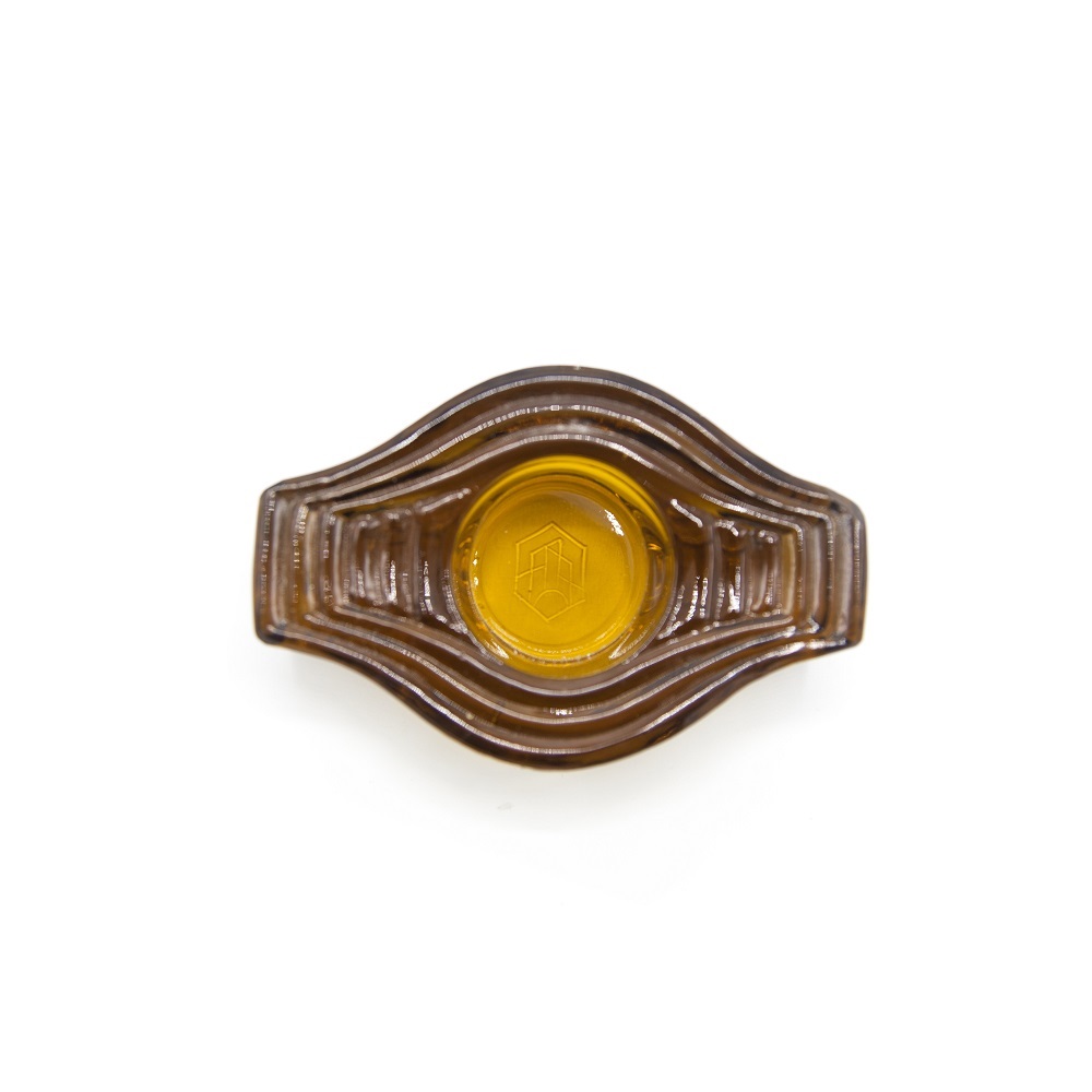 Tea Light Holder, Infinite Round, amber