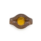 Tea Light Holder, Infinite Round, amber