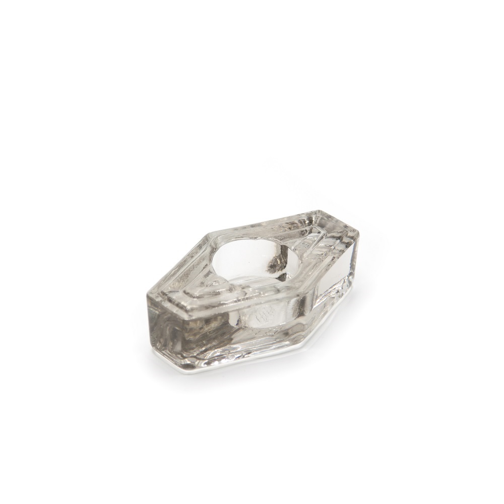 Tea Light Holder, Infinite Hexagon, clear