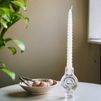 Candle Holder, Infinite Round, clear