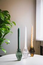 Candle Holder, Infinite Hexagon, clear