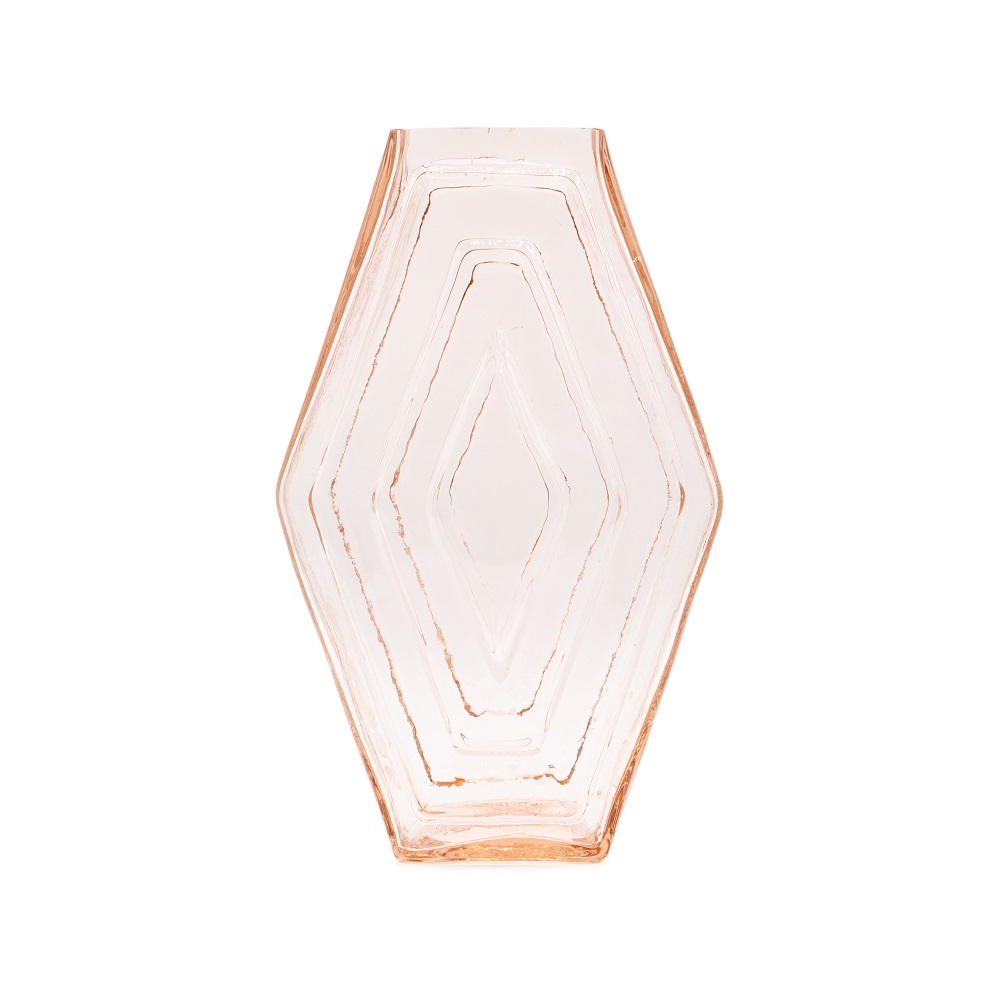Vase small, Infinite Hexagon, blush pink