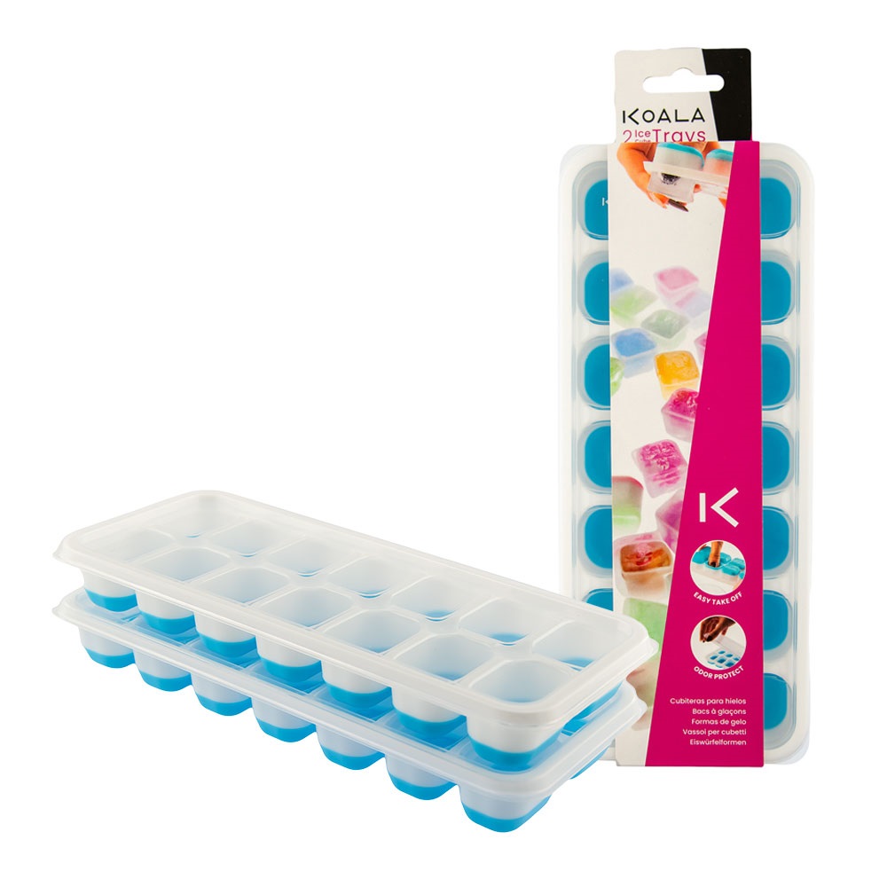Istråg med lock Blå 2-pack