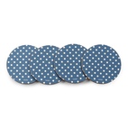 Coasters Cork Blue Dots