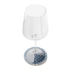 Coasters Cork Blue Dots