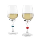Glasmarkör och vinstopper Set