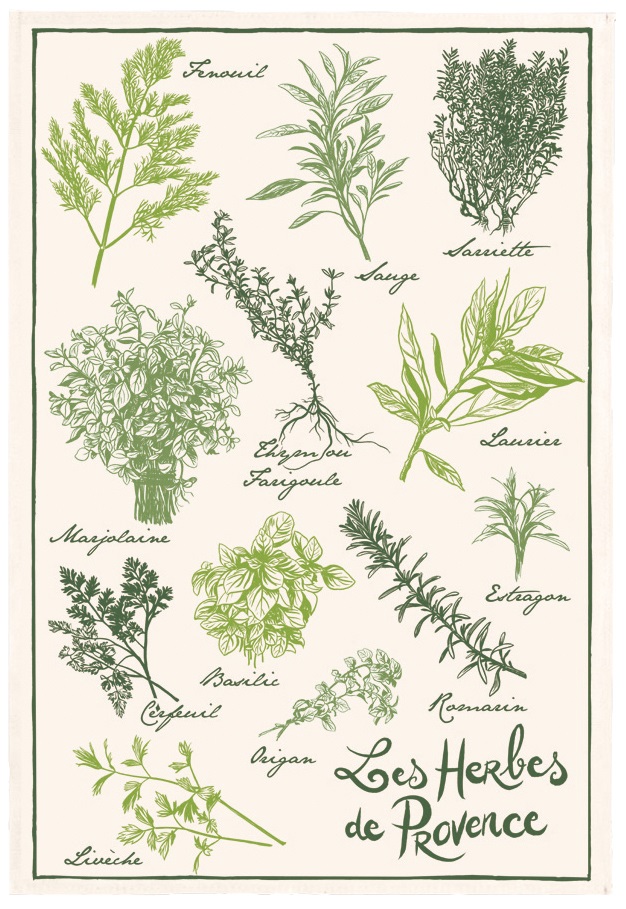 Kökshandduk Herbs de Provance 48x72
