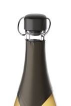 Champagne stopper Svart 2-pack