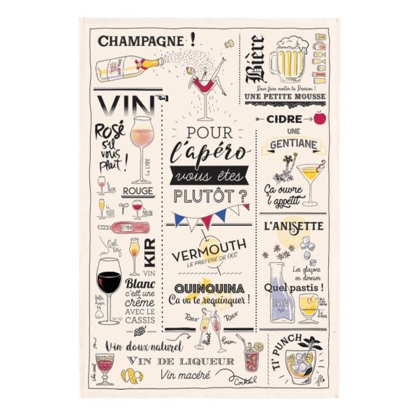 Kökshandduk Tid för cocktail? 48x72