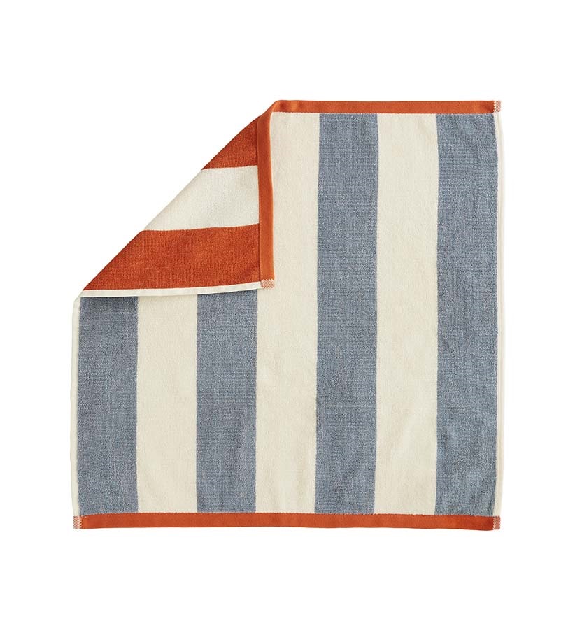 Handduk Deauville Orange/Bleu