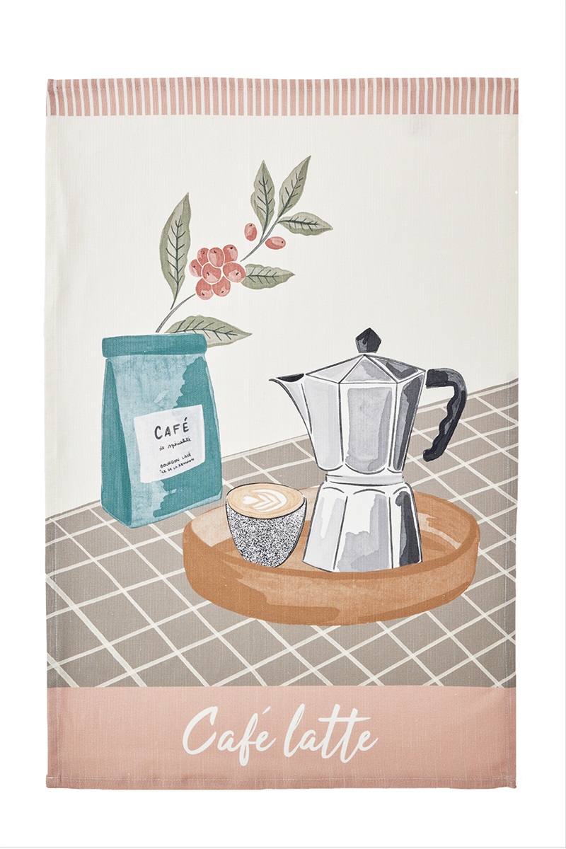 Kitchen Towel Cafe Latte 50x76