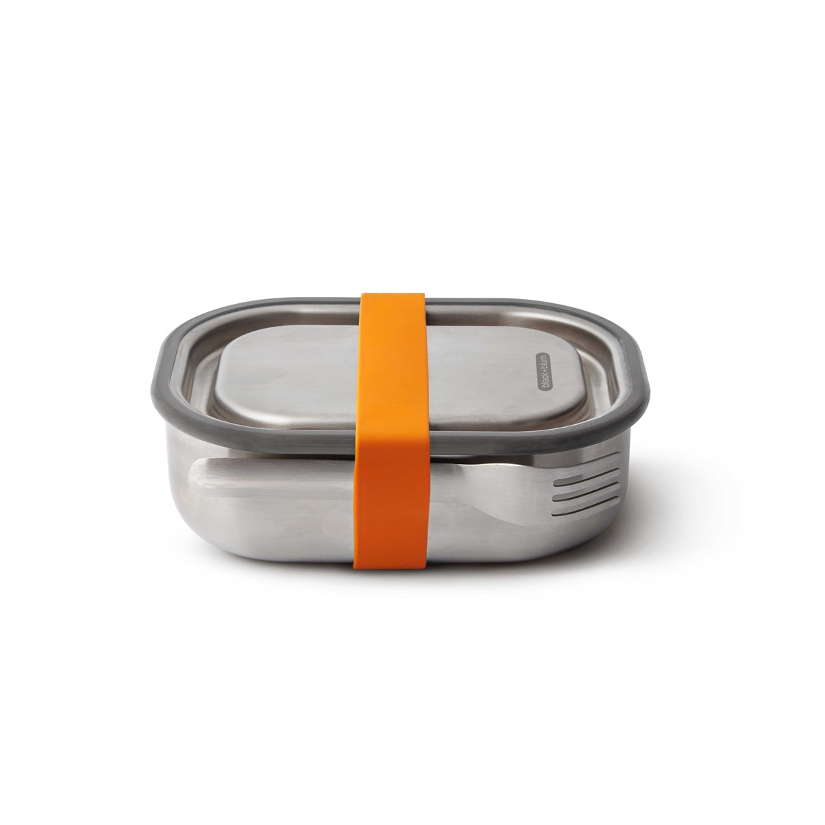 Stainless steel lunch box orange small