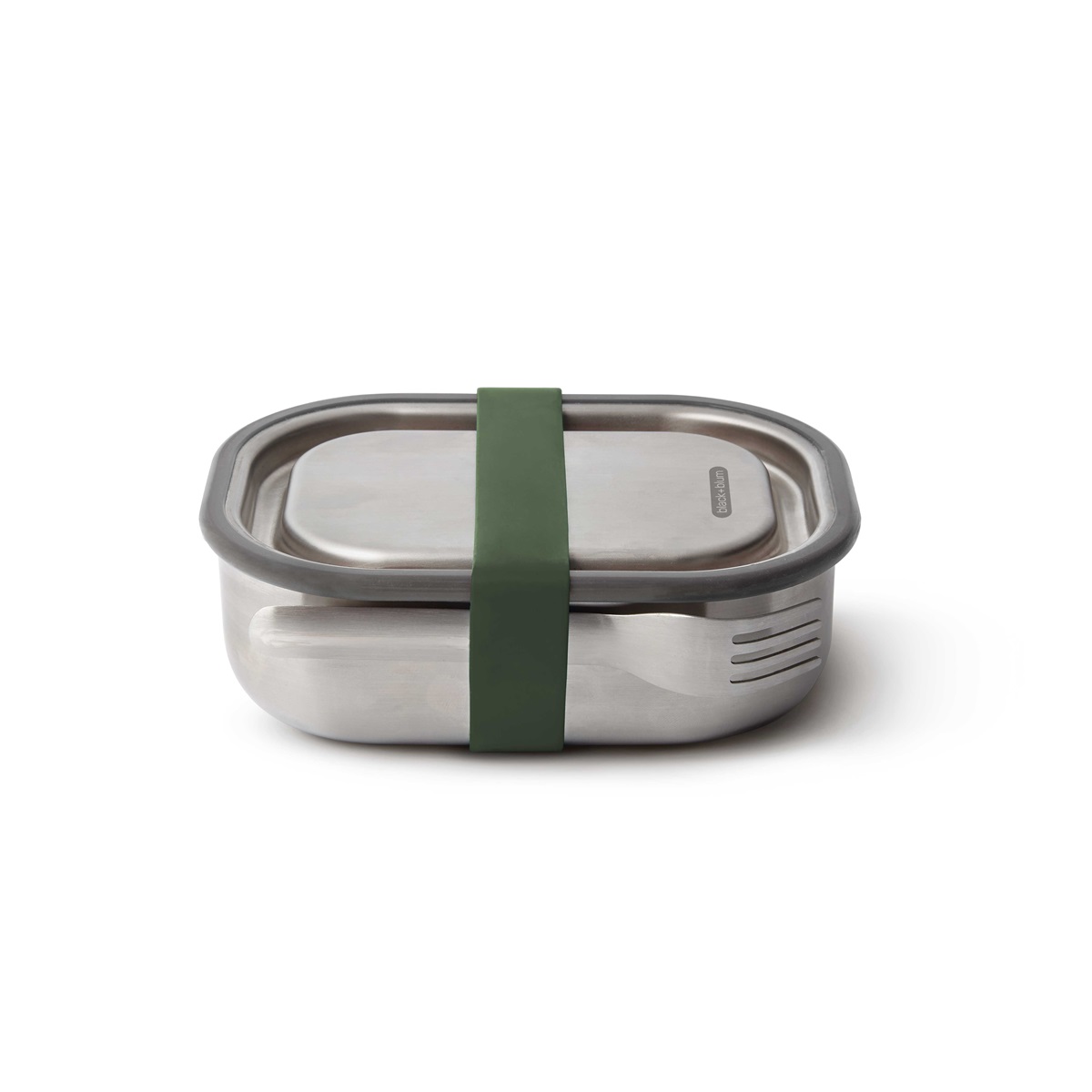 Stainless steel lunch box Olive Small