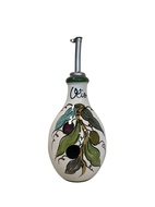 Olivoljeflaska i keramik, Olives Round 250 ml