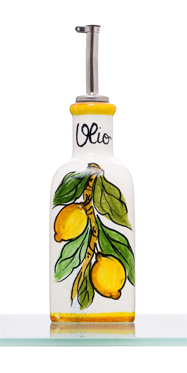 Olivoljeflaska keramikLimone Square 250 ml