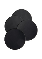 Coaster Mistral Svart rund Ø10 cm 4-pack