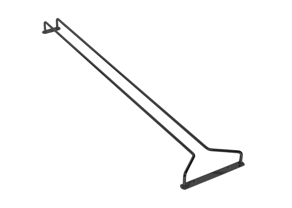 Glasrack 40 cm Chrome