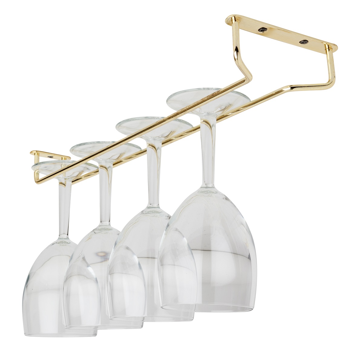 Glasrack 40 cm Mässing