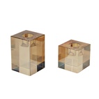 Mave Crystal Cube Candle Holder M