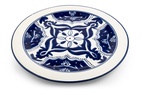 Plate pizza Blue Fond