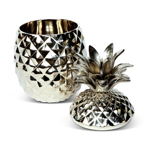 Pineapple Icebucket with lid - silver
