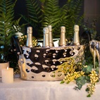 Polo champagneskål med svarta handtag