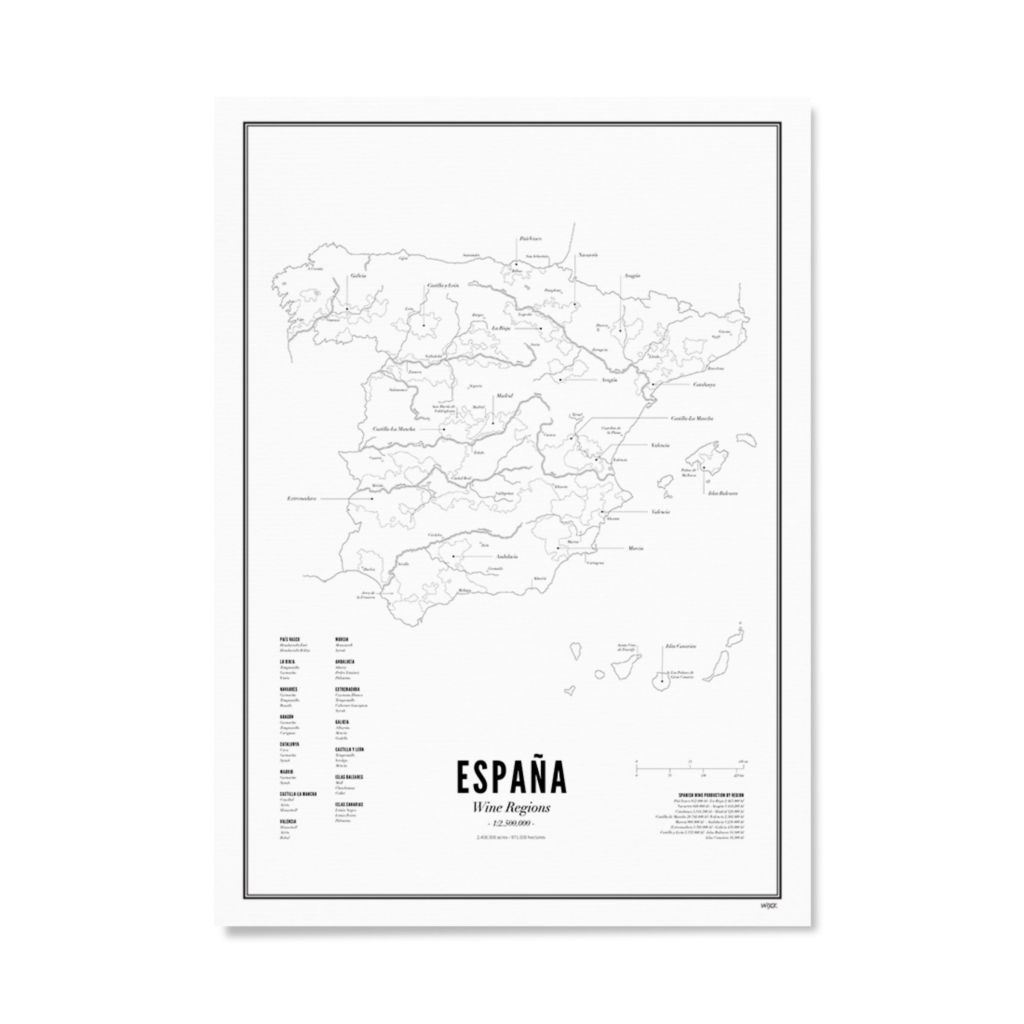 Wine Region - Spain A3