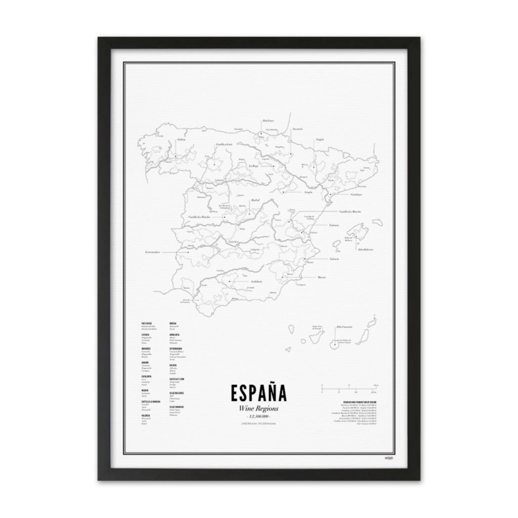 Wine Region - Spain 50x70
